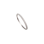 18k White Gold White Diamonds Bangle