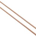 Honey comb weave 18k pink gold chain 18 inch