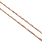 Honey comb weave 18k pink gold chain 18 inch