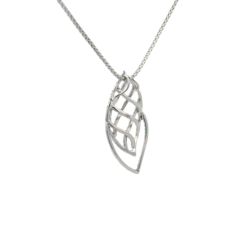 18k White Gold White Diamonds Pendant