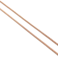 Honey comb weave 18k pink gold chain 18 inch
