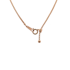 Honey comb weave 18k pink gold chain 18 inch