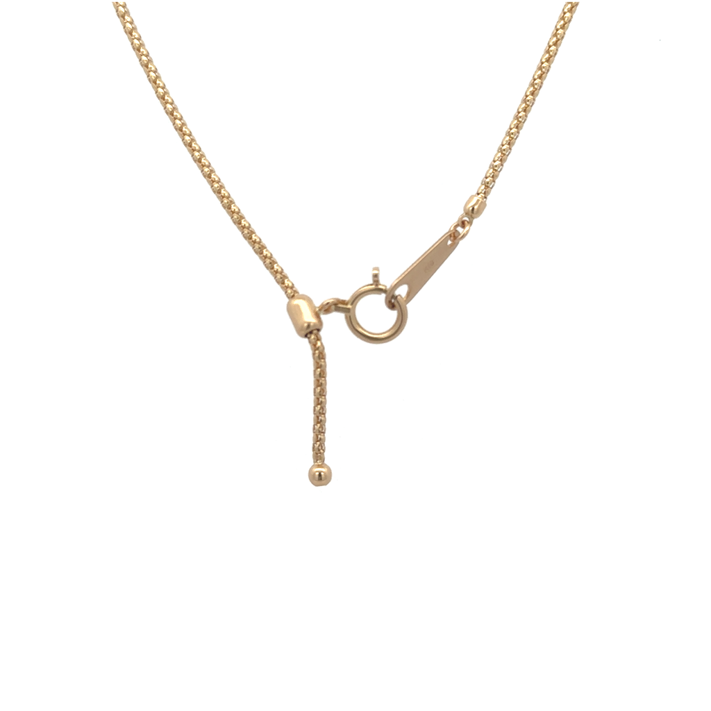 Honey comb weave 18k yellow gold chain 18 inch