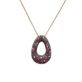 Elegant Ruby Pendant Necklace