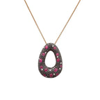 Elegant Ruby Pendant Necklace