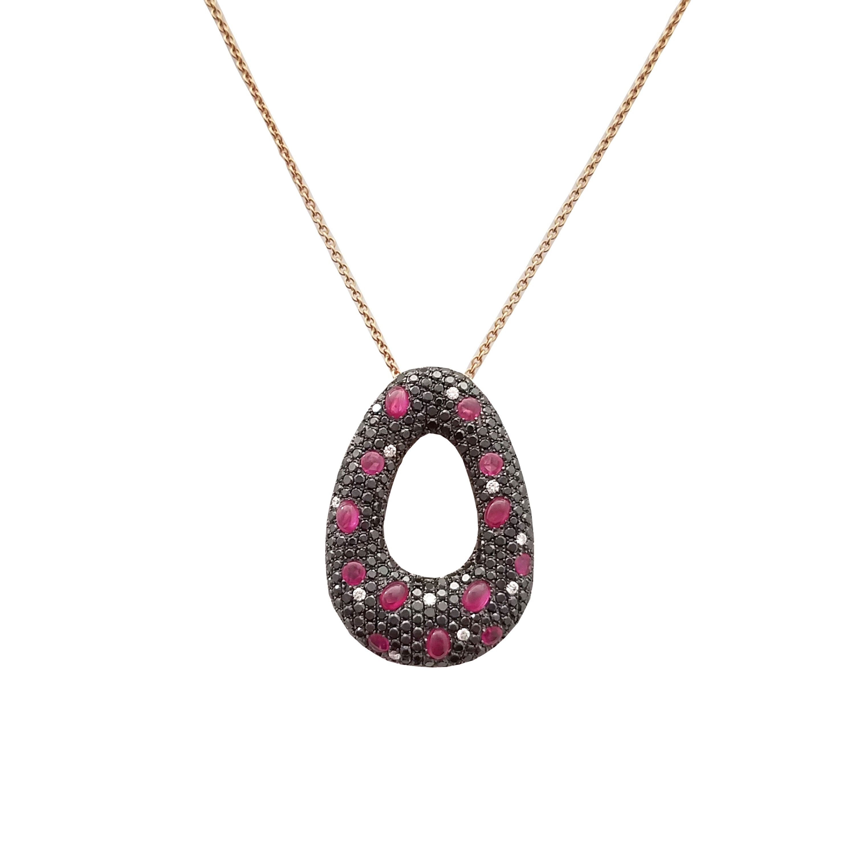 Elegant Ruby Pendant Necklace