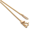 Honey comb weave 18k yellow gold chain 18 inch