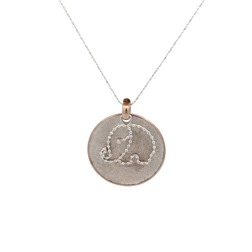 18k Pink & White Gold White Diamonds Pendants