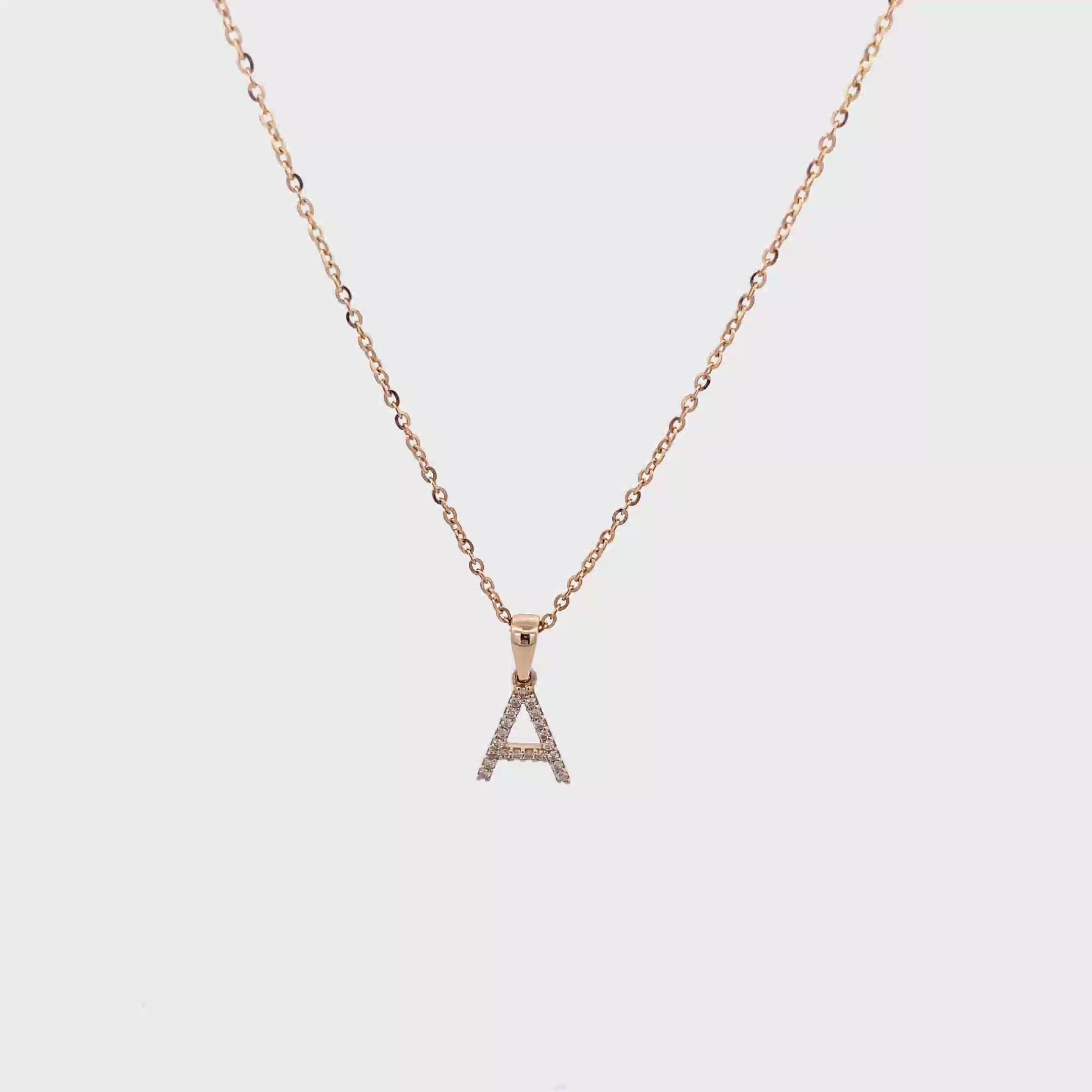 9k Yellow Gold White Diamonds Necklace