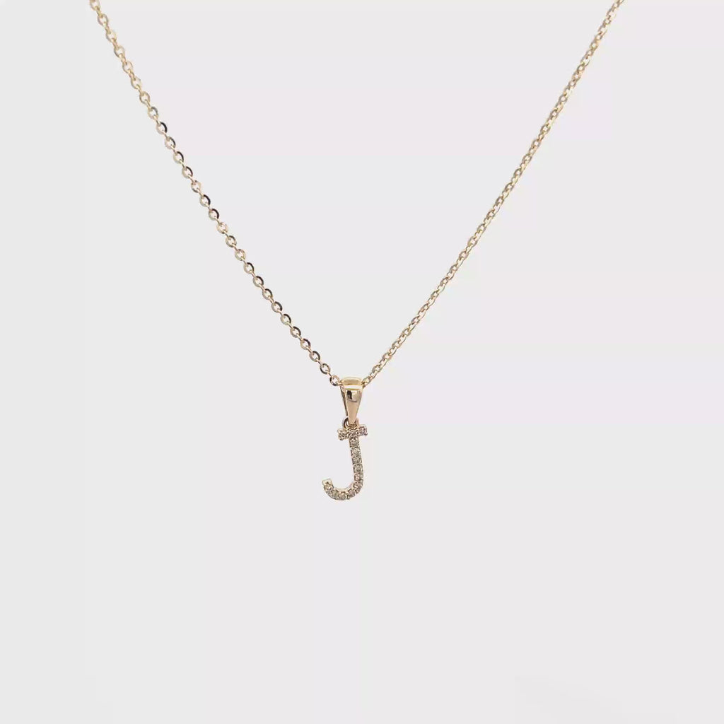 9k Yellow Gold White Diamonds Necklace