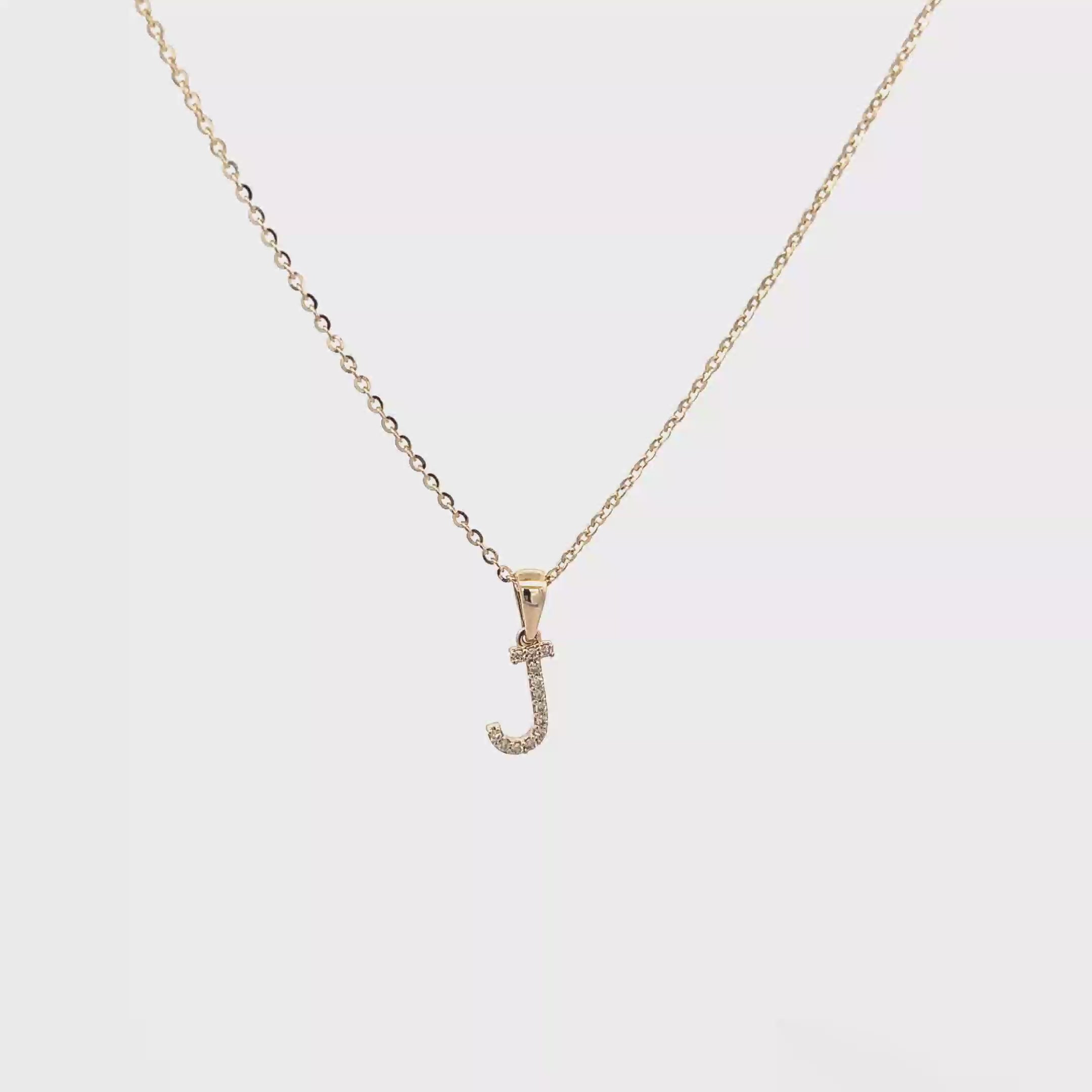 9k Yellow Gold White Diamonds Necklace