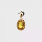 18k Yellow Gold Yellow Sapphire Pendants
