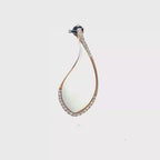 18k Pink Gold White Onyx & White Diamonds Pendant