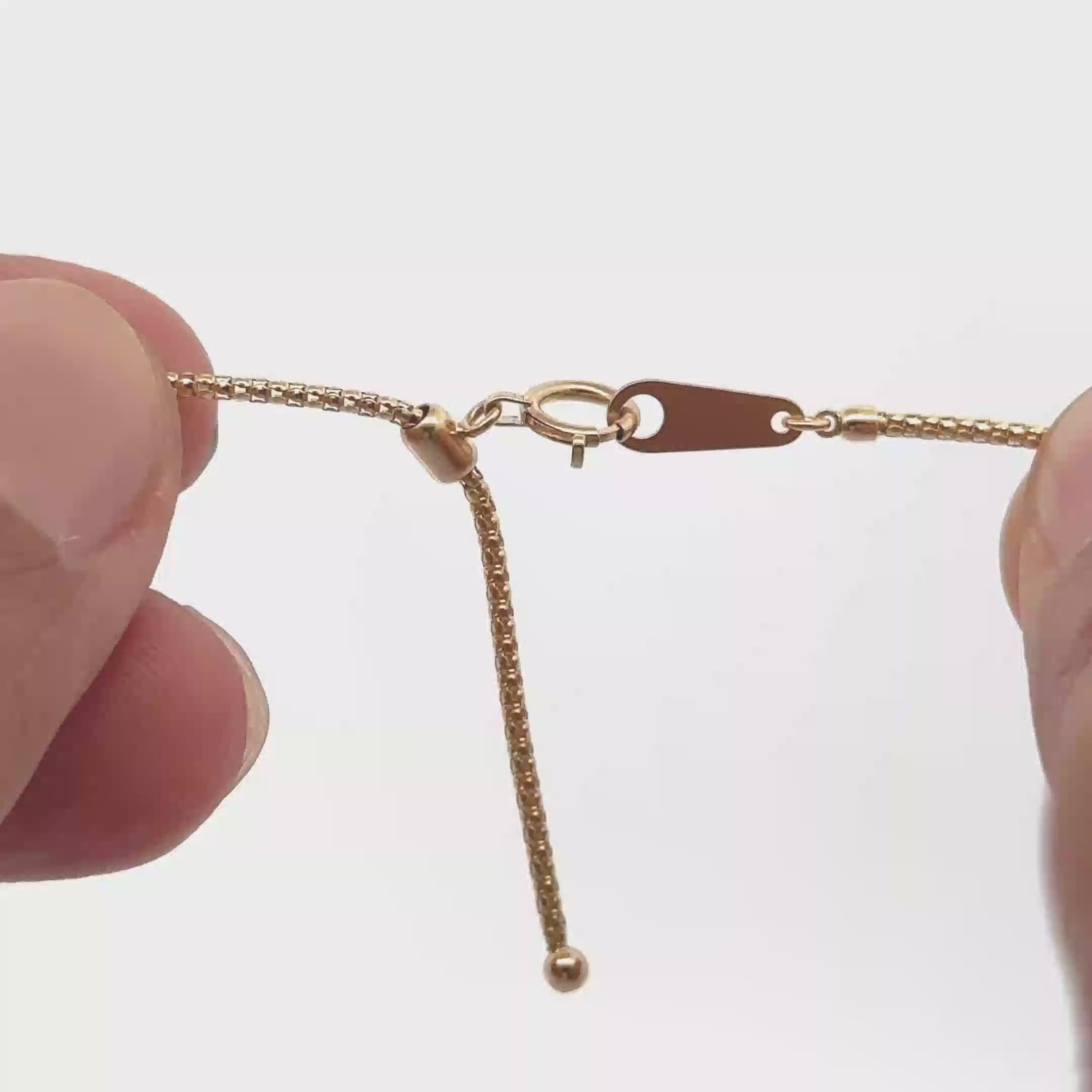 Honey comb weave 18k yellow gold chain 18 inch