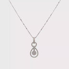 18k White Gold White Diamonds Pendants