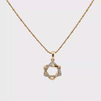 18k Yellow Gold White Diamonds Pendants