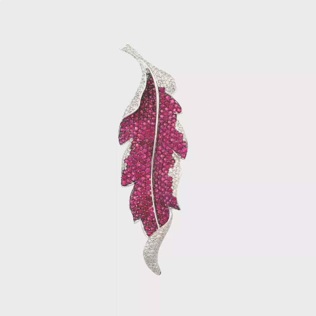 Elegant Feather Brooch