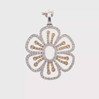 18K WHITE&YELLOW GOLD WHITE DIAMONDS PENDANT