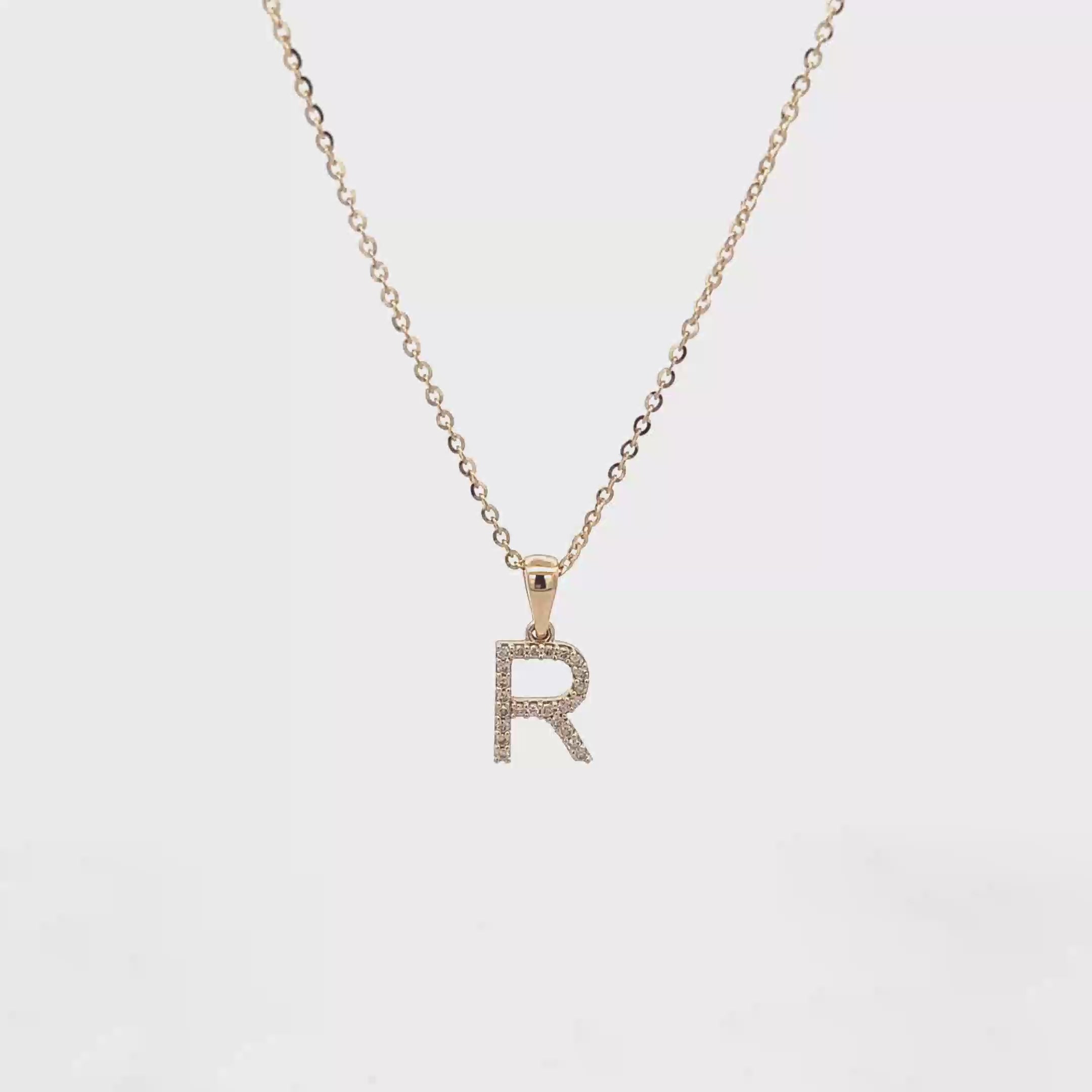 9k Yellow Gold White Diamonds Necklace