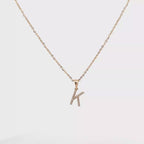 9k Yellow Gold White Diamonds Necklace