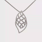 18k White Gold White Diamonds Pendant
