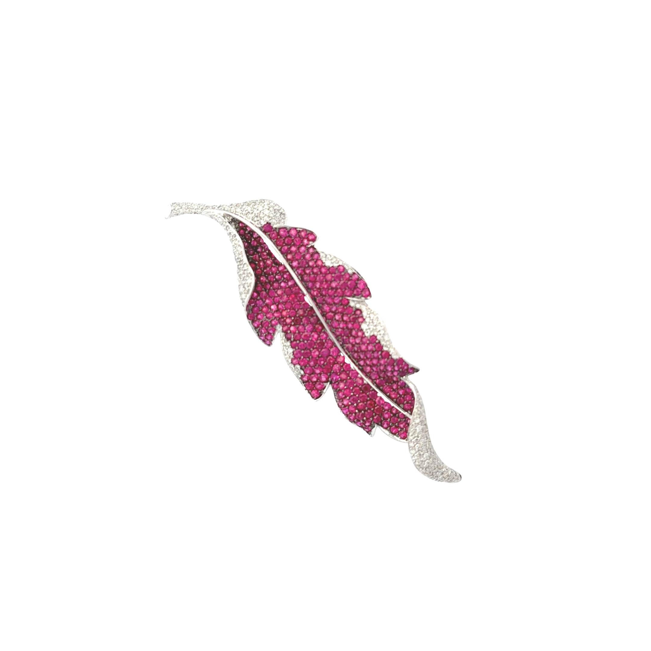 Elegant Feather Brooch